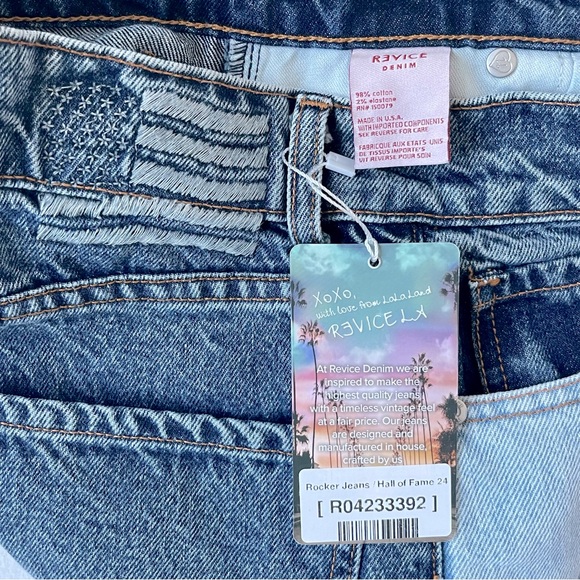 NWT Revice Rocker Jean Western Flame High Rise Jeans Hall of Fame size 24 - Picture 6 of 9